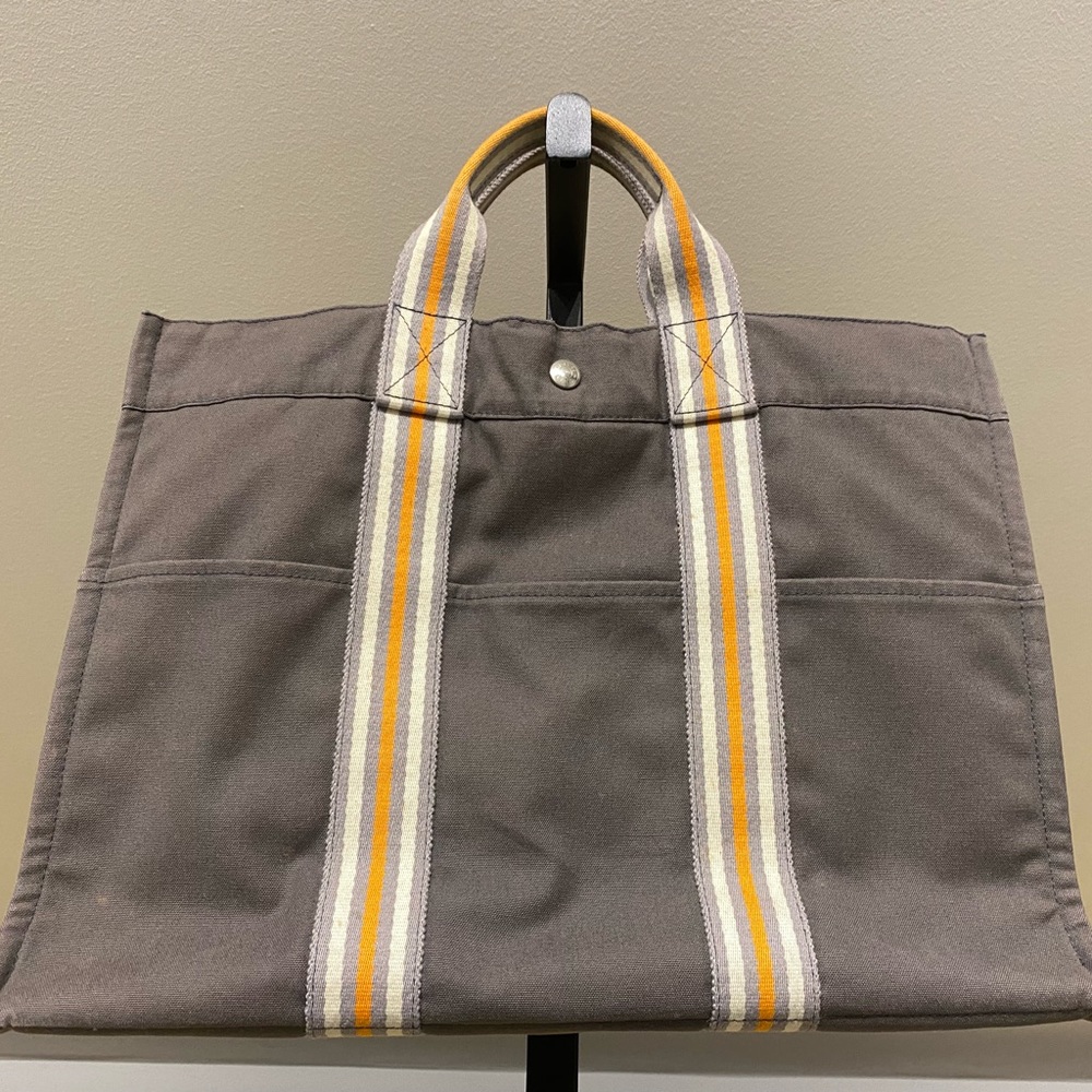 Hermes Fourre Tout Tote Toile PM Ginza Limited Edition